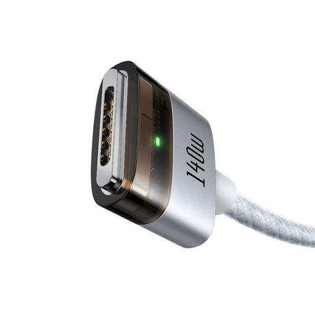 Cablu Mcdodo Magnetic (CA-2071), USB-C to MagSafe 3, 140W, LED Indicator, 2m, Alb
