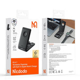 Incarcator Mcdodo 8in1 Accessory Organizer (CH-2440), with Built-in Apple Watch Charger, Fast Charging, Portable Design, Negru