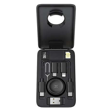 Incarcator Mcdodo 8in1 Accessory Organizer (CH-2440), with Built-in Apple Watch Charger, Fast Charging, Portable Design, Negru