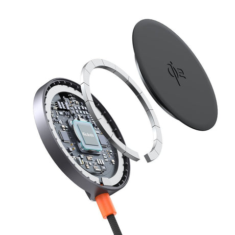 Incarcator Mcdodo Wireless MagQ (CH-2860), Magnetic, 15W, Qi2, MSC Chip, Negru