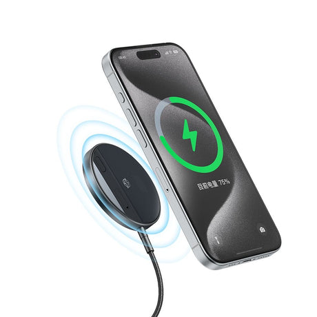 Incarcator Mcdodo Wireless (CH-5490), Magnetic, for iPhone, 15W, 1m, Negru