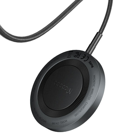 Incarcator Mcdodo Wireless (CH-5490), Magnetic, for iPhone, 15W, 1m, Negru