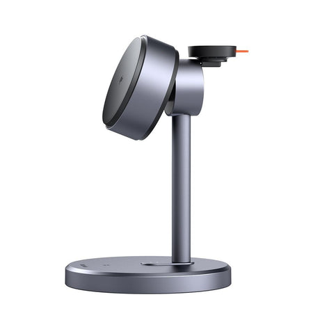 Incarcator Mcdodo Wireless Charging Station Black Swan Series (CH-2462), with Wall Charger, Magnetic, for Apple, 22.5W, Qi2, Negru