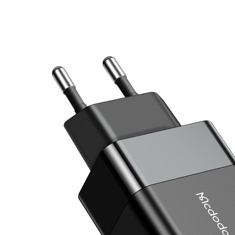 Incarcator Mcdodo Hydrogen Series (CH-1951), Dual Port, 20W, Fast Charger, Fireproof PC, Negru