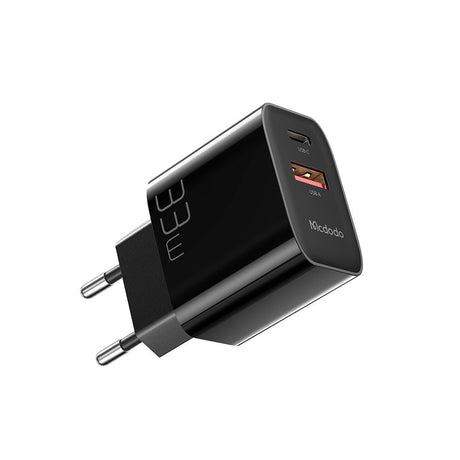 Incarcator Mcdodo (CH-0921), Dual Port, 33W, Fast Charger, Fireproof PC, Negru