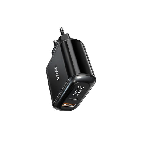Incarcator Mcdodo Chocolate Series (CH-7170), USB-C/A, 20W, Digital Display, PD + QC, Negru