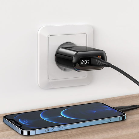 Incarcator Mcdodo Chocolate Series (CH-7170), USB-C/A, 20W, Digital Display, PD + QC, Negru