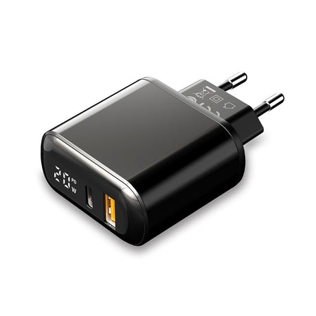 Incarcator Mcdodo Chocolate Series (CH-7170), USB-C/A, 20W, Digital Display, PD + QC, Negru