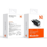 Incarcator Mcdodo Graphite Series (CH-1701), USB-A, USB-C, 33W, Fast Charger, Digital Display, Negru