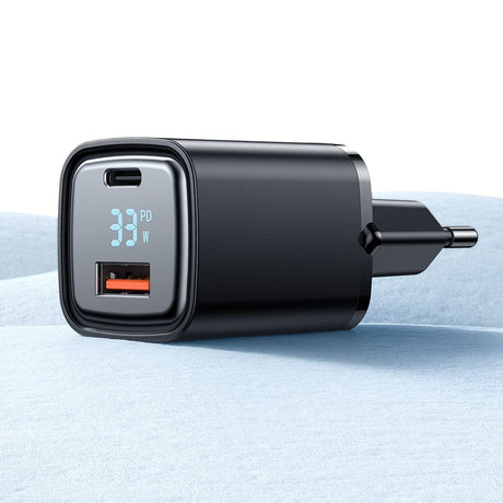 Incarcator Mcdodo Graphite Series (CH-1701), USB-A, USB-C, 33W, Fast Charger, Digital Display, Negru