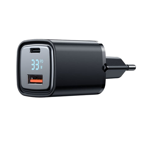 Incarcator Mcdodo Graphite Series (CH-1701), USB-A, USB-C, 33W, Fast Charger, Digital Display, Negru