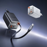 Incarcator Mcdodo (CH-4103), USB-A/C, 67W, Cablu Retractabil, Alb