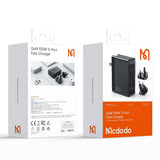 Incarcator Mcdodo Universal Travel Adapter Nuc AR Power Series (CH-8101 Pro), UK/US/EU Plug, 2x Type-C, USB-A, 100W, GaN, Negru