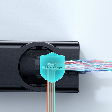 Gadget Mcdodo 4in1 Extension Cord Super Cube Series (CH-4620), Schuko, 2x Type-C, USB-A, 70W, GaN Technology, 1.5m, Negru