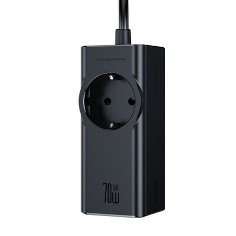 Gadget Mcdodo 4in1 Extension Cord Super Cube Series (CH-4620), Schuko, 2x Type-C, USB-A, 70W, GaN Technology, 1.5m, Negru