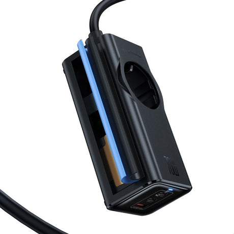 Gadget Mcdodo 4in1 Extension Cord Super Cube Series (CH-4620), Schuko, 2x Type-C, USB-A, 70W, GaN Technology, 1.5m, Negru