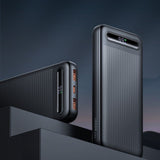 Baterie externa Mcdodo Star Series (MC-3881), Type-C + 2x USB, 10000mAh, 22.5W, Digital Display, Negru