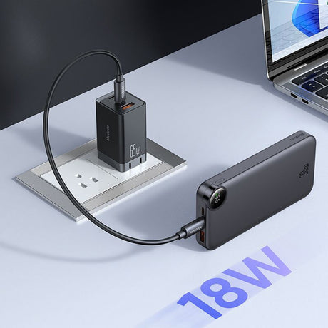Baterie externa Mcdodo (MC-3850), USB, 2x Type-C, 10000mAh, 30W, LED Display, Negru