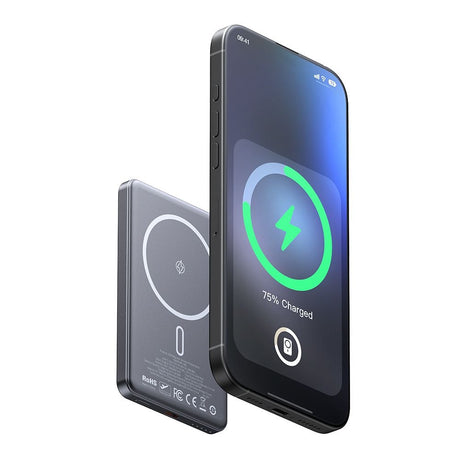 Baterie externa Mcdodo Magnetic Meta Series (MC-4641), 5000mAh, 20W, Ultra-Thin Design, Negru