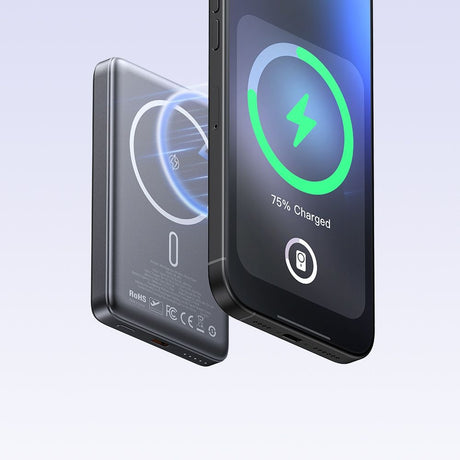 Baterie externa Mcdodo Magnetic Meta Series (MC-4651), 10000mAh, 20W, Ultra-Thin Design, Negru
