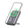Baterie externa Mcdodo Magnetic Meta Series (MC-8361), Built-in 360° Ring Stand, 5000mAh, 20W, Digital Display, Gri Inchis