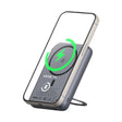 Baterie externa Mcdodo Magnetic Meta Series (MC-8371), Built-in 360° Ring Stand, 10000mAh, 20W, Digital Display, Gri Inchis