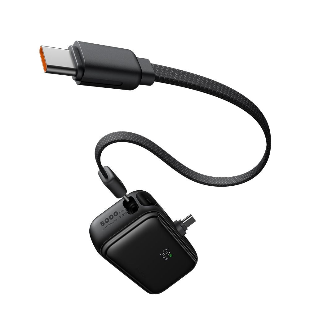 Baterie externa Mcdodo FreeKit Series (MC-7760), with Built-in Cable & Connector USB-C, 5000mAh, 22.5W, Negru