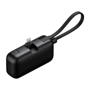 Baterie externa Mcdodo FreeKit Series (MC-7800), with Built-in Cable & Connector Lightning, 5000mAh, 22.5W, Negru