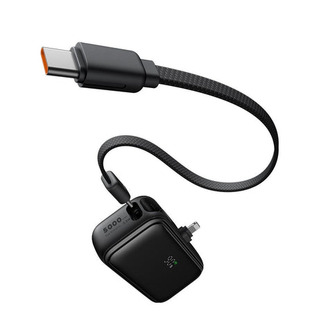Baterie externa Mcdodo FreeKit Series (MC-7800), with Built-in Cable & Connector Lightning, 5000mAh, 22.5W, Negru