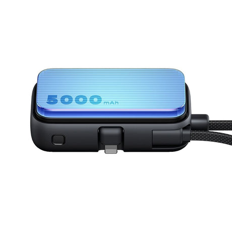 Baterie externa Mcdodo FreeKit Series (MC-7800), with Built-in Cable & Connector Lightning, 5000mAh, 22.5W, Negru