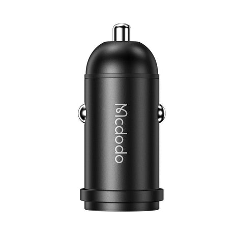 Incarcator Mcdodo Car Obsidian Series (CC-7493), Type-C Cable Included, PD30W, Smart IC, Mini Size, 1.2m, Negru