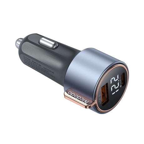 Incarcator Mcdodo Car Venus Series (CC-3690), Dual Port, Fast Charger, PD75W, Digital Display, 12-24V, Negru
