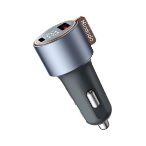 Incarcator Mcdodo Car Venus Series (CC-3690), Dual Port, Fast Charger, PD75W, Digital Display, 12-24V, Negru