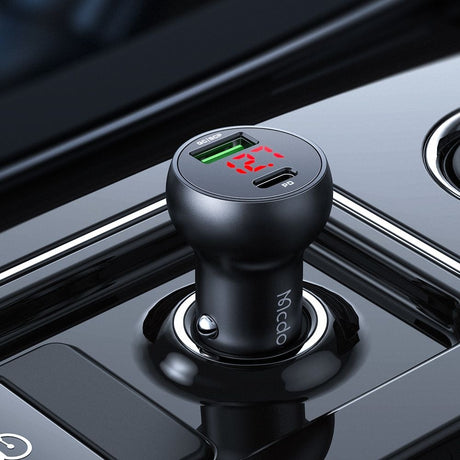 Incarcator Mcdodo Car (CC-7030), Dual Port, Fast Charging, 45W, Digital Display, Multiple Protections, Negru