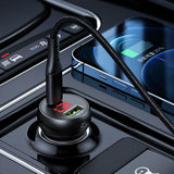 Incarcator Mcdodo Car (CC-7030), Dual Port, Fast Charging, 45W, Digital Display, Multiple Protections, Negru