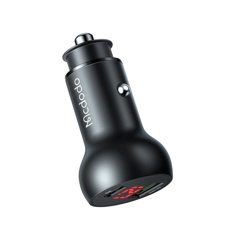 Incarcator Mcdodo Car (CC-7030), Dual Port, Fast Charging, 45W, Digital Display, Multiple Protections, Negru