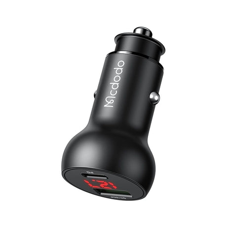 Incarcator Mcdodo Car (CC-7030), Dual Port, Fast Charging, 45W, Digital Display, Multiple Protections, Negru