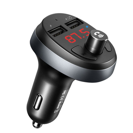 Incarcator Mcdodo FM Modulator with Car (CC-6880), 2x USB-A, with LED Display, 2.1A, Negru
