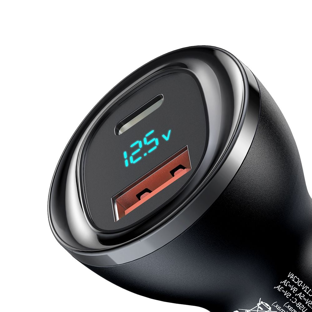 Incarcator Mcdodo Car (CC-5670), Dual Port, 95W, Fast Charge, Smart LED Digital Display, Negru