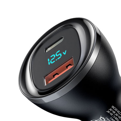 Incarcator Mcdodo Car (CC-5670), Dual Port, 95W, Fast Charge, Smart LED Digital Display, Negru