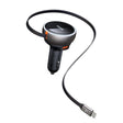 Incarcator Mcdodo Car (CC-4850), with USB-C Retractable Cable, 80W, Dual Port, Indicator Light Ring, 80cm, Negru