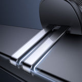 Suport Mcdodo with Wireless Charging (CH-3000), for Air Vent, 15W, Dual Magnetic Coils, Built-in Retractable Cable, Negru