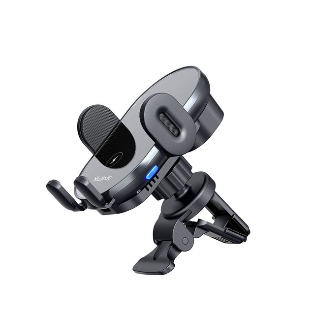 Suport Mcdodo with Wireless Charging (CH-1600), for Air Vent/Dashboard, Dual Coil, Qi2 15W, One-Hand Operation, Negru