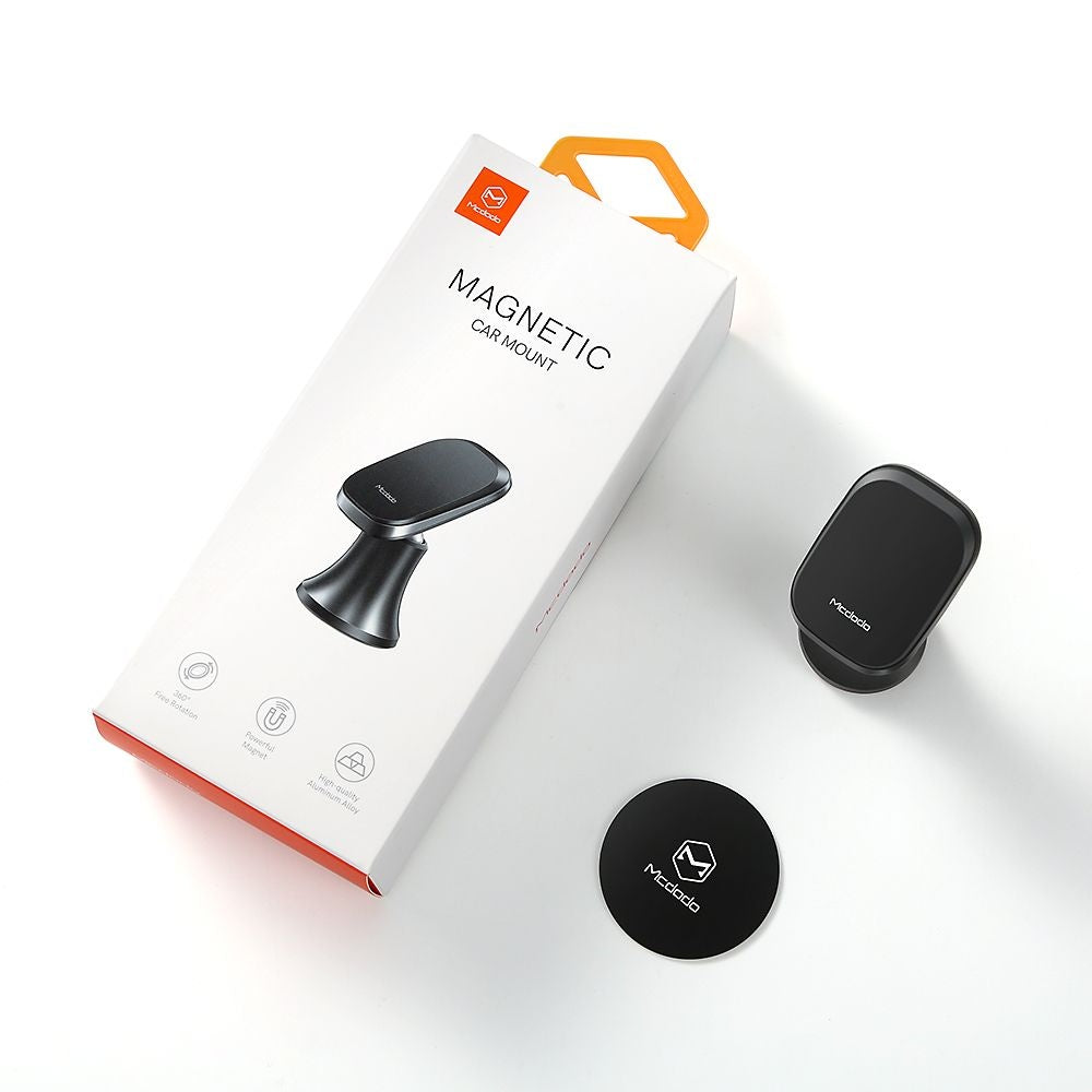 Suport Mcdodo Magnetic (CM-8490), for Dashboard, 360° Rotation, Super Strong Adhesion, Aluminium Alloy, Negru