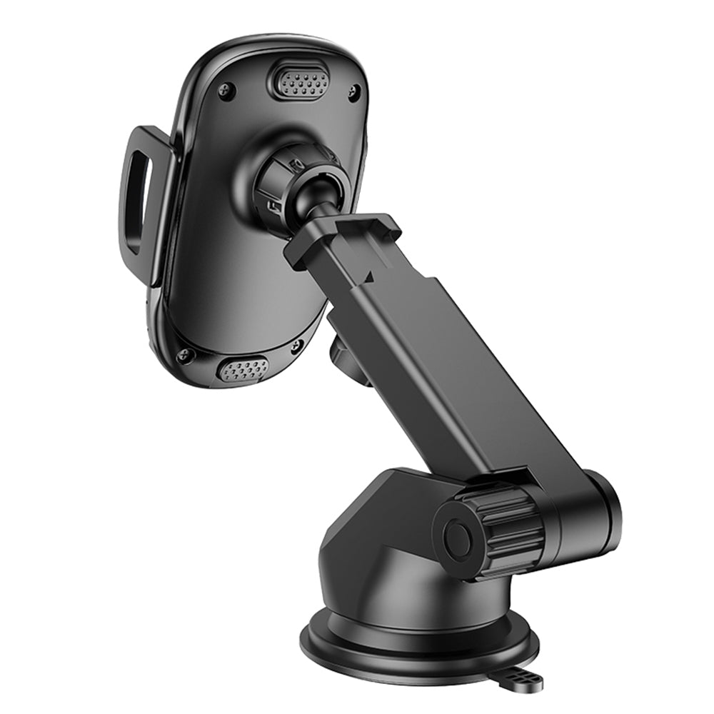 Suport Borofone Windy (BH53), with Suction Cup, for Dashboard/Windshield, 4.5-6.7" Phone, Negru Grey