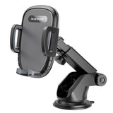 Suport Borofone Windy (BH53), with Suction Cup, for Dashboard/Windshield, 4.5-6.7" Phone, Negru Grey