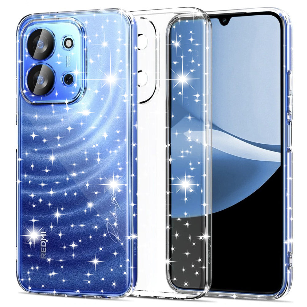 Husa de protectie Techsuit SparkleSkin Series compatibil cu Xiaomi Redmi 15C 4G / Redmi 15C 5G, Transparent