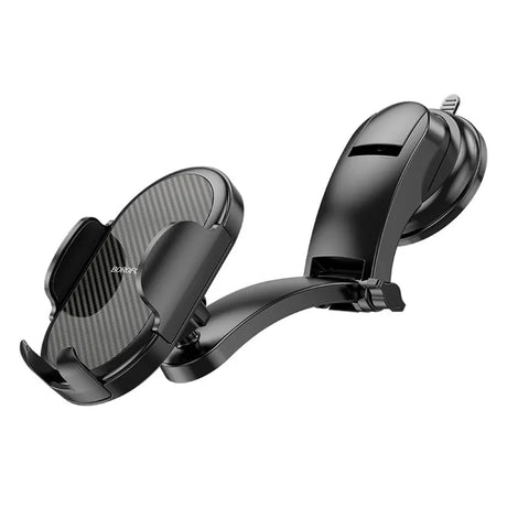 Suport Borofone Charm (BH73), with Suction Cup, for Dashboard/Windshield, 360° Adjust, Universal, Telescopic Arm, Negru