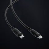 Cablu Acefast (C16-03), Fast Charging, Type-C to Type-C, 60W, 3A, Bend-Resistant, 1.2m, Negru