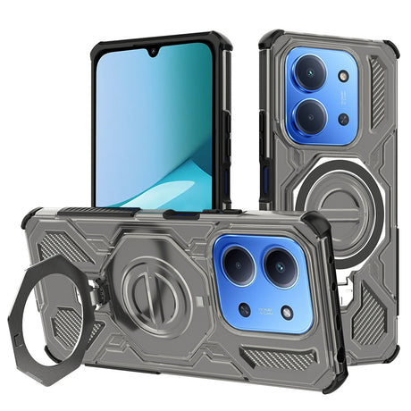 Husa de protectie Techsuit Carbon Shield PRO compatibil cu Xiaomi Redmi 15C 4G / Redmi 15C 5G / Poco C85 4G, Negru Fumuriu